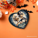 Artistic Skeleton Couple We Decided On Forever Ornament, Gothic Christmas Gift for Lovers