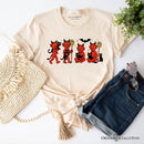 Cute Red Devils and Cats T-Shirt, Vintage Halloween Tee