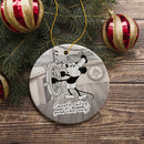 Funny Mouse Sailing Quotes Ornament, Classic Steamboat Willie Christmas Keepsake and Decor