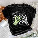 Monster Skeleton Pinky Promise T-Shirt, Funny Spooky Halloween Tee