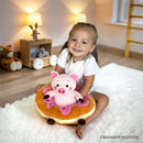 Ollie Oinker the Pig Plushie, Adorable 12" Donut Ring Stuffed Animal for Kids’ Gifts