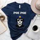 Police Edgar Allan Poe Poe T-Shirt, Navy and White Funny Tee