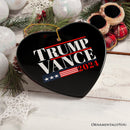 Trump Vance 2024 Election Support Ornament, MAGA Republican Christmas Gift and Decor