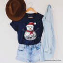 Disco Snowman Christmas T‑Shirt, Retro Holiday Tee for Dancers