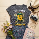 Kids Life Gave Me Lemons Jesus Lemonade T-Shirt, Funny Youth Christian Faith Retro Tee