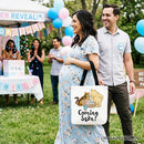 Pregnancy Announcement Winnie-the-Pooh Tote Bag 1926 A.A. Milne Baby Coming Soon Mom Gift Shopper