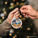 Vibrant Minneapolis Cultural Ornament, Minnesota Twin Cities Urban Heritage Christmas Souvenir