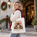 Holy Night Nativity Scene Jesus Tote Bag, The Greatest Gift of All Matthew 1:21 Christian Christmas Gift Shopper