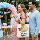 Pregnancy Announcement Winnie-the-Pooh Tote Bag 1926 A.A. Milne Baby Coming Soon Mom Gift Shopper