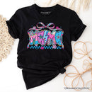 Preppy Mama Checkered Retro T-Shirt, Lightning Bolt Mom Tee