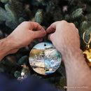 Rehoboth Beach Ceramic Ornament, Delaware Coastal Christmas Gift and Souvenir