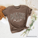 Made For More Christian T-Shirt, Ephesians 2:10 Leopard Faith Bible Verse Easter Tee