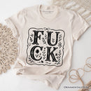 Sweary Wildflower Adult Humor T-Shirt, Western Boho Sassy Tee