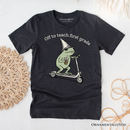 Off to Teach First Grade Frog T-Shirt, Funny Teachers Tee