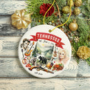 Artistic Tennessee State Themes and Landmarks Christmas Ornament