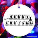 Periodic Table Scientist Christmas Ornament