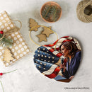 Kamala Harris Empowered Voice Ornament, Empowering Tribute to Leadership and National Pride Gift and Decor