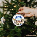Artistic Maine State Themes and Landmarks Christmas Ornament