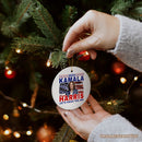 Kamala Harris 2024 Let's Finish the Job Ornament, Election Support Christmas Gift