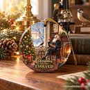 Christmas has Sure Evolved Witty Charles Darwin Ornament, Science and Biology Student and Teacher Gift