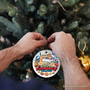 Enchanting Luxembourg Christmas Ornament, European Heritage of Castle and Landmarks Keepsake