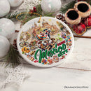 Colorful Traditional Mexico City Christmas Ornament, Cultural Mexican Christmas Gift and Travel Souvenir