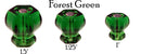Glass Knob, Hex-Shaped