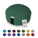 Zafu Meditation Cushion yoga pillow - Cotton & Organic Buckwheat Hull filling, Made in USA