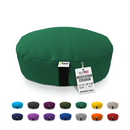 Zafu Meditation Cushion yoga pillow - Cotton & Organic Buckwheat Hull filling, Made in USA