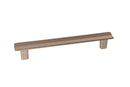 Modern Brushed Bronze "Vis a Vis" Cabinet Knob and Drawer Pulls