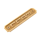 Brass Door Sign "Pull" 5-1/2 in. Vintage Door Plaque