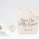 Forgive and You Will Be Forgiven, Luke 6:37 Cotton Canvas Tote Bag
