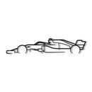 Formula1 F1 Metal Car Wall Art - NC0983