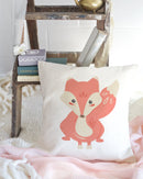 Fox Cotton Canvas Pillow Cover