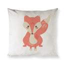 Fox Cotton Canvas Pillow Cover