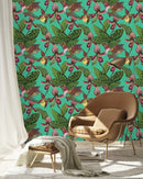 Hummingbird on Flowers Wallpaper