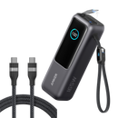Anker Laptop Power Bank (25K, 165W, Built-In and Retractable Cables)