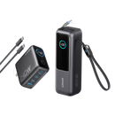 Anker Laptop Power Bank (25K, 165W, Built-In and Retractable Cables)