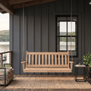 Keystone Amish Co. 4 Foot Franklin Red Cedar Porch Swing with Cup Holders