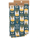 Fresh Outta Fucks Floral Pattern Kitchen Towel | Flower Designs Cotton Hand Tea Dish Cloth | 16" x 26"