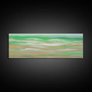 Abstract Green Ocean Wall Art Canvas Print, Minimalist Ocean Art, Seascape Wall Decor, Wall Art, Panoramic, Wall Art, Canvas Print