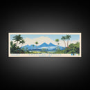 American Samoa National Park, Panoramic Samoa Travel Art, National Park Print, Minimalist Travel Art, Midcentury Modern Style Landscape