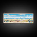 Death Valley National Park, Panoramic California Travel Art, National Park Print, Minimalist Travel Art, Midcentury Modern Style Landscape