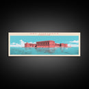 Dry Tortugas National Park, Panoramic Florida Travel Art, National Park Print, Minimalist Travel Art, Midcentury Modern Style Landscape