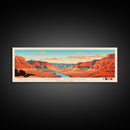 Grand Canyon National Park, Panoramic Arizona Travel Art, National Park Print, Minimalist Travel Art, Midcentury Modern Style Landscape