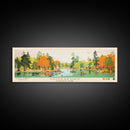 Voyageurs National Park Panoramic Minnesota Travel Art, National Park Print, Minimalist Travel Art, Midcentury Modern Style Landscape