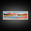 Yellowstone National Park Panoramic Wyoming Travel Art, National Park Print, Minimalist Travel Art, Midcentury Modern Style Landscape