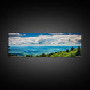 Blue Ridge Mountains Panoramic Wall Art, Bluebridge Mountains National Parkway, Beautiful Cabin Decor, Boho Photography Wall Art Print