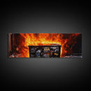 This Is Fine, It's Just A Dumpster Fire, Funny Wall Art, Framed Canvas Print