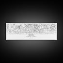 Panoramic Berlin City Map, Germany Art, Map Print, Minimalist Wall Art, Canvas Art, Housewarming Gift, Street Map Art, Closing Gift